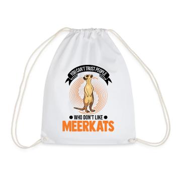 Suricate Cadeau Suricate Suricate - Sac de sport léger - blanc - Devant