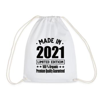 Fabriqué en 2021 Vintage Rétro Édition Limitée - Sac de sport léger - blanc - Devant