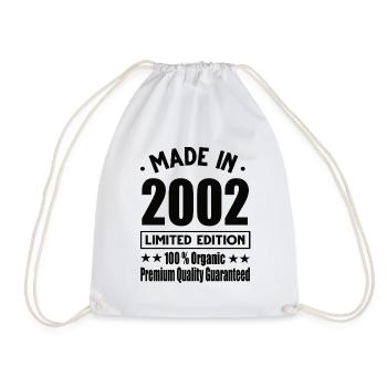 Fabriqué en 2002 Vintage Retro Limited Edition - Sac de sport léger - blanc - Devant