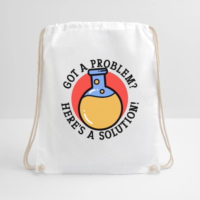 Problem Solution Scientific Solving Science Drawstring Bag