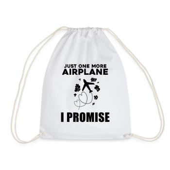 Flugzeuge Flugzeug Pilot Geschenk - Turnbeutel - Weiß - Vorne