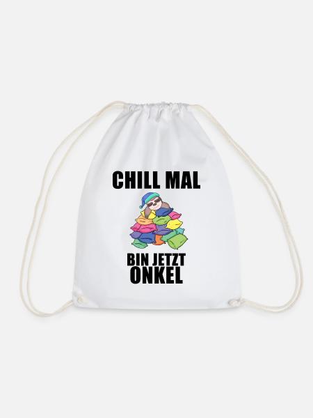 Onkel - Onkel werden - Turnbeutel - Weiß