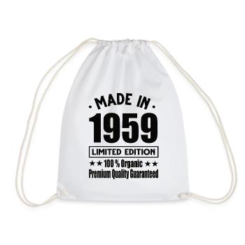 Fabriqué en 1959 Vintage Retro Limited Edition - Sac de sport léger - blanc - Devant