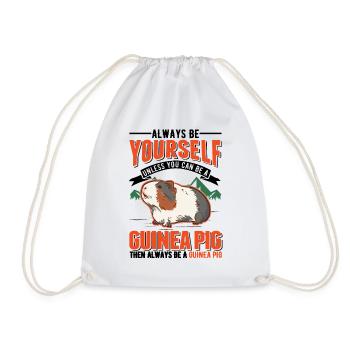 Cochon d’Inde Cadeau Cochon d’Inde - Sac de sport léger - blanc - Devant