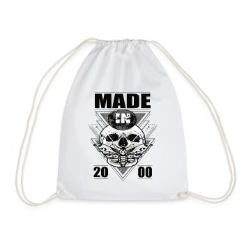 Fabriqué en 2000 Vintage Retro Limited Edition - Sac de sport léger - blanc - Devant