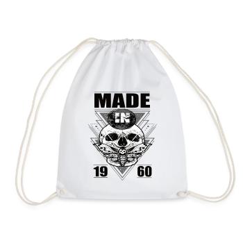 Fabriqué en 1960 Vintage Retro Limited Edition - Sac de sport léger - blanc - Devant