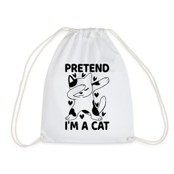 Propriétaire de chat Je fais semblant d’être un chat - Sac de sport léger - blanc - Devant