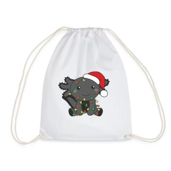 Axolotl Noël Animaux d’hiver Axolotls - Sac de sport léger - blanc - Devant