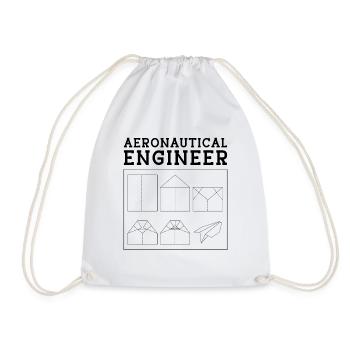Aeronautical Engineer Aerospace Engineering Space - Turnbeutel - Weiß - Vorne