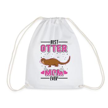 Meilleure maman loutre de tous les temps Loutre de mer - Sac de sport léger - blanc - Devant