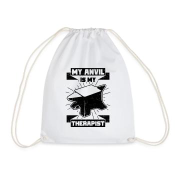 blacksmith - Drawstring Bag - white - Front