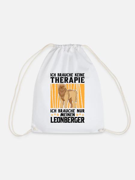 Leonberger keine Therapie deutscher Wachhund - Turnbeutel - Weiß