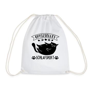 Cats Sleep Shirt Chemise de sommeil officielle Chats - Sac de sport léger - blanc - Devant