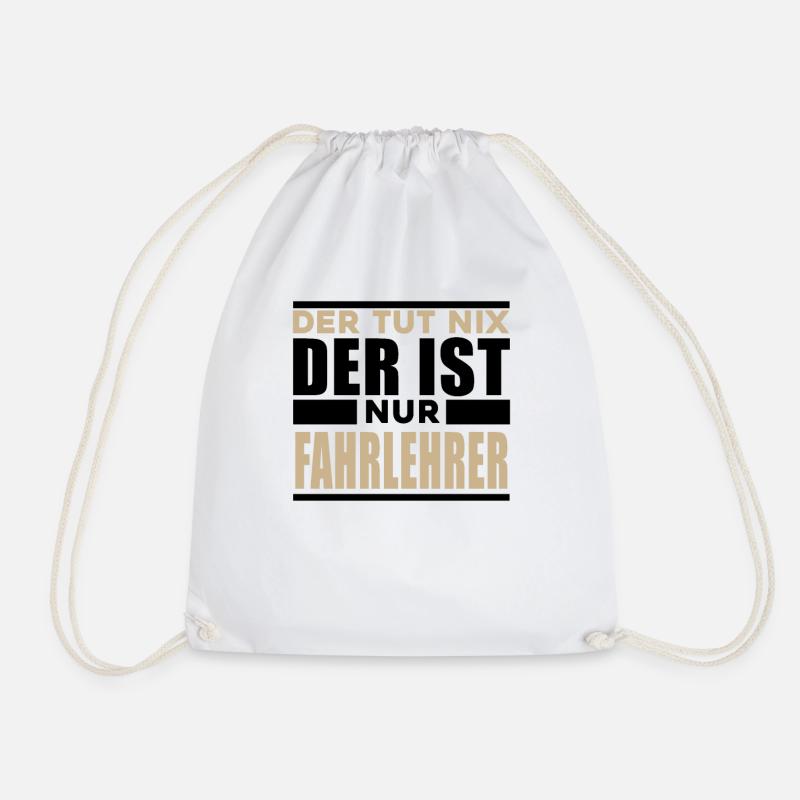 Fahrlehrer - Turnbeutel - Weiß