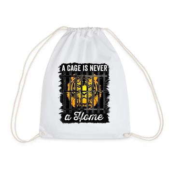 Une cage n’est jamais une maison anti-manifestation - Sac de sport léger - blanc - Devant