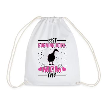 Meilleure maman de canard de course jamais Laufente - Sac de sport léger - blanc - Devant