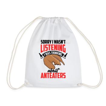 An Ameisenbär gedacht Zwergameisenbär - Turnbeutel - Weiß - Vorne