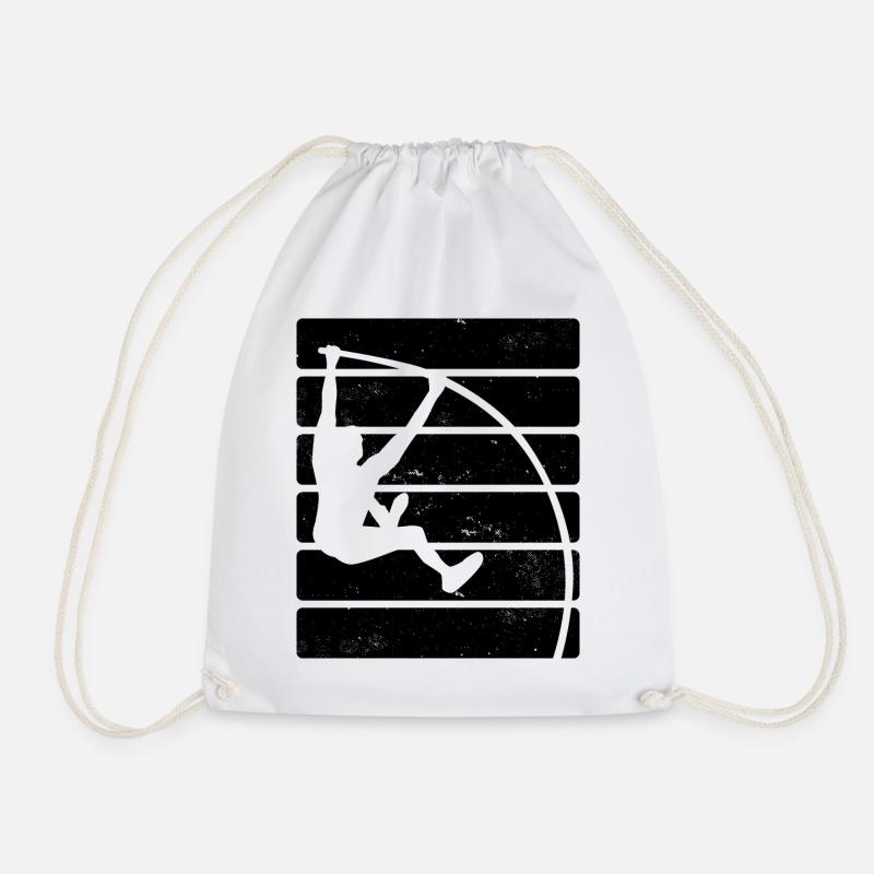 Pole vault - Drawstring Bag - white