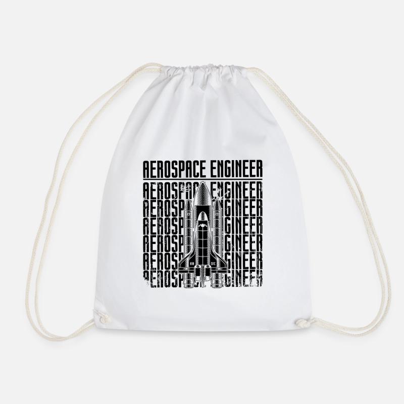 Aerospace Engineer Rocket Ship Science Space - Turnbeutel - Weiß