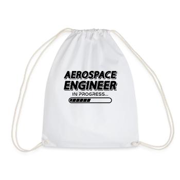 Space Aerospace Engineer In Progress Engineering - Turnbeutel - Weiß - Vorne