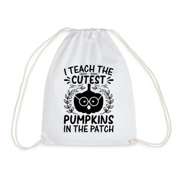 J’enseigne les citrouilles les plus mignonnes du patch - Sac de sport léger - blanc - Devant