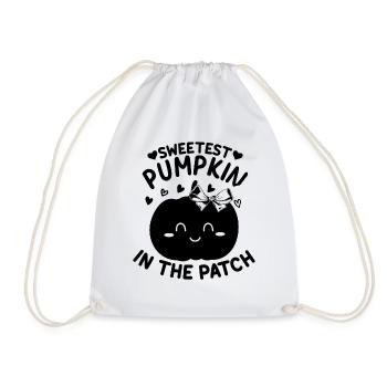 Sweetest Pumpkin of the Family I Halloween Sweet Pumpkin - Drawstring Bag - white - Front
