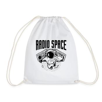 Astronomy Music Lover Radio Universe Stars Space - Drawstring Bag - white - Front