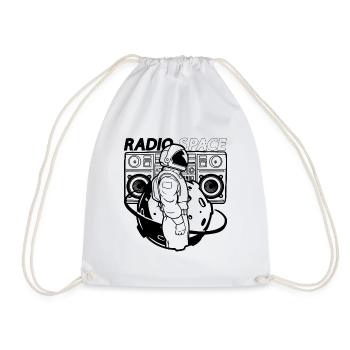 Astronomie Galaxy Music Lover Radio Space Universe - Sac de sport léger - blanc - Devant