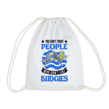 Cadeau perruche Welli Cockatiel - Sac de sport léger - blanc - Devant