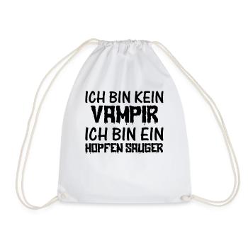 Halloween - Ich bin kein Vampir Ich bin ein Hopfen - Turnbeutel - Weiß - Vorne