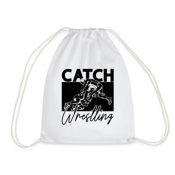 Catch Wrestling Training Wrestler Sport Grappling - Drawstring Bag - white - Front