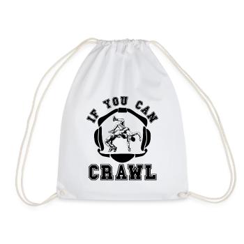 Si vous pouvez ramper catch catch wrestler fight - Sac de sport léger - blanc - Devant