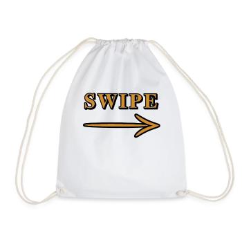 Conception de la direction de la flèche de balayage - Sac de sport léger - blanc - Devant