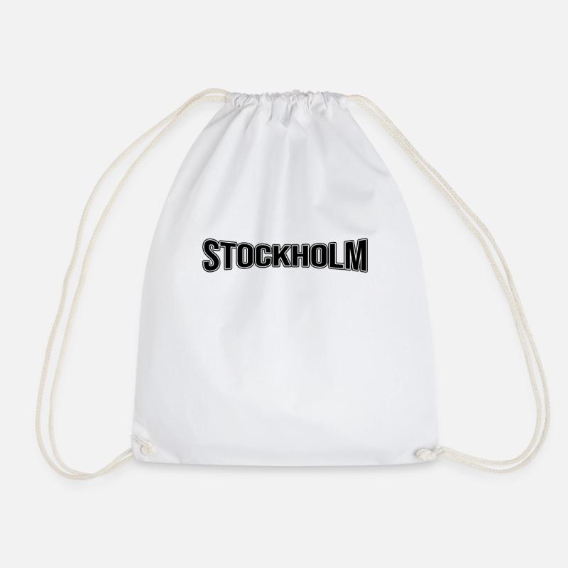 Stockholm - Drawstring Bag - white