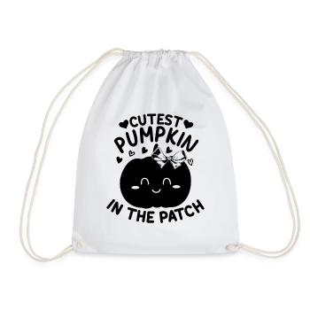 Pumpkin Cutest Pumpkin In The Family Halloween - Drawstring Bag - white - Front