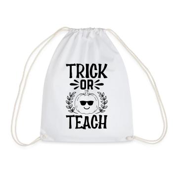 Pumpkin Trick Or Teach School Teacher Halloween - Turnbeutel - Weiß - Vorne