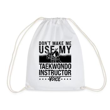 Ne me faites pas utiliser le sport de combat de combat de taekwondo - Sac de sport léger - blanc - Devant