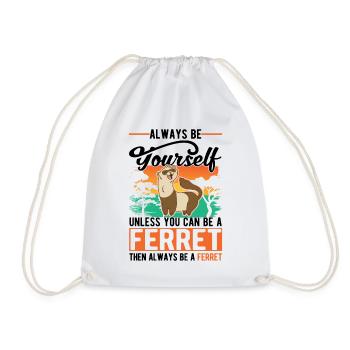 Ferret Lover Ferret Cadeau - Sac de sport léger - blanc - Devant