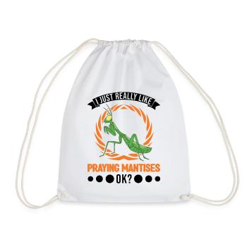 Mante religieuse Cadeau Mante Mante Mante Mante Fangschrecke - Sac de sport léger - blanc - Devant