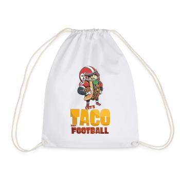 Taco Bout Football Match Day - Drawstring Bag - white - Front