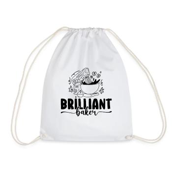 Boulanger Brilliant Bakery Cupcake Cuisson Chef Gâteau - Sac de sport léger - blanc - Devant