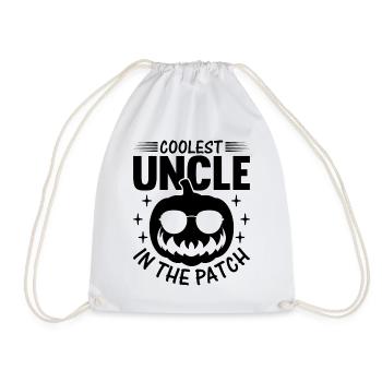 Halloween Coolest Oncle dans le Patch I Funny Pumpk - Sac de sport léger - blanc - Devant