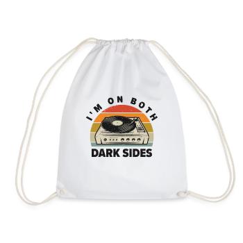 LP Collectors Collection I'm On Both Dark Sides - Drawstring Bag - white - Front