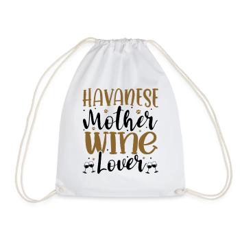 Wine Lover HAVANESE Mother - Turnbeutel - Weiß - Vorne