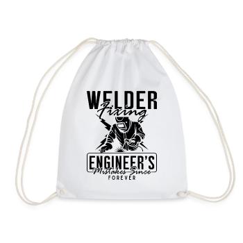 Carrière d’ingénieur en soudage de fer soudé de l’ingénieur en soudeur de soudure - Sac de sport léger - blanc - Devant