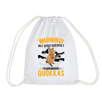 Peut parler spontanément de Quokkas - Sac de sport léger - blanc - Devant