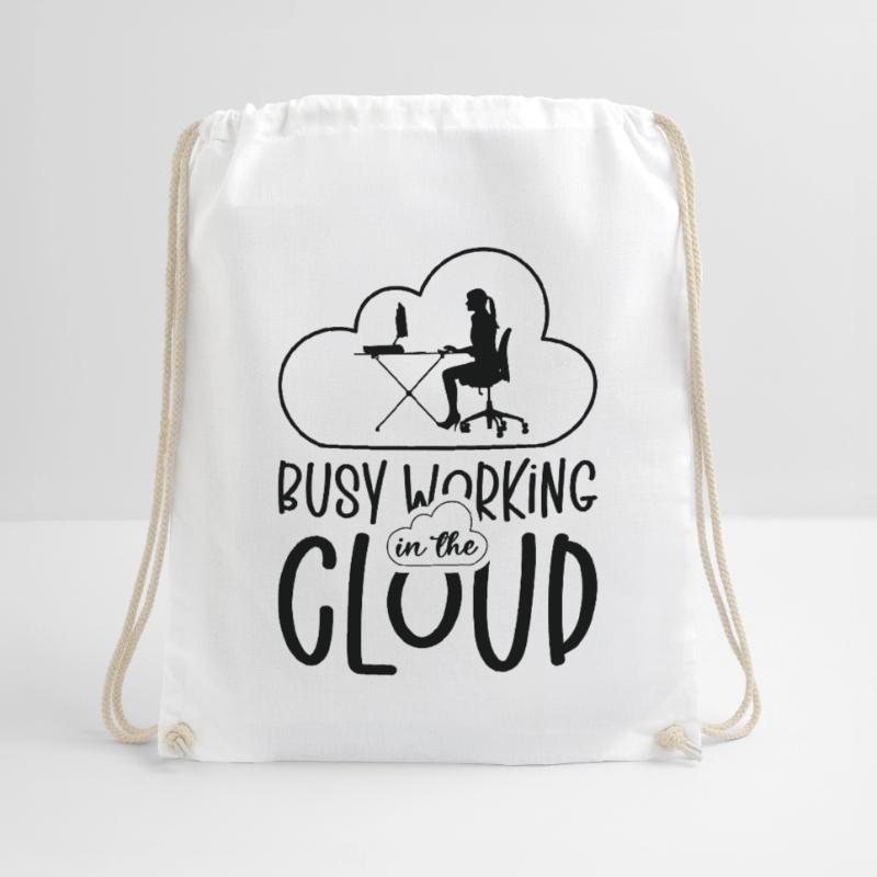 Cloud Computing Programmer Coding Professional Drawstring Bag