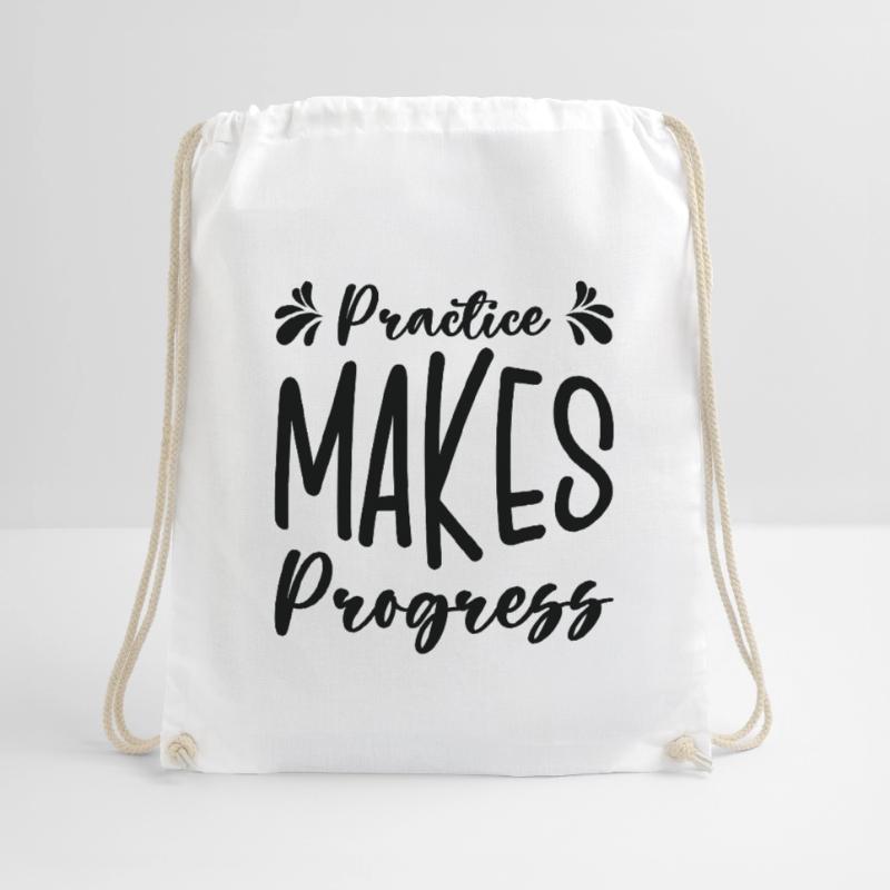 Student Education Studying Progress Study Time Drawstring Bag
