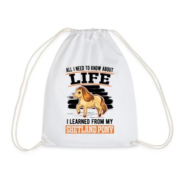 Shetland Pony Shetland Pony Shetty - Sac de sport léger - blanc - Devant