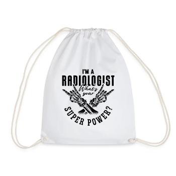Je suis un radiologue Super Power Radiology Rad Tech - Sac de sport léger - blanc - Devant